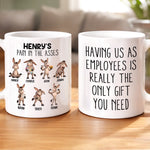 Custom Name Funny Donkey Employee Gifts For Boss, Coworkers - Personalized Mug