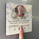 Custom Photo Memorial Music Gifts - Personalized Music Fridge Magnet