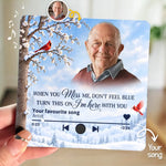 Custom Photo Memorial Music Gift - Personalized Music Fridge Magnet