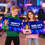 Custom Photo Gamer Setup Gifts For Gamer, Gaming Lovers, Kids - Personalized Desk Mat