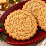Custom Family Name Christmas Cookie Gifts - Personalized Cookie Stamp