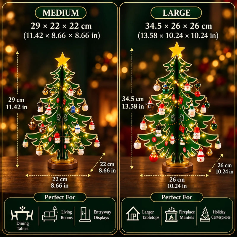 24 Days Surprise Xmas Gifts - Christmas Tree Ornaments Advent Calendar