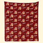 Custom Photo Name Christmas Gifts for Kids - Personalized Blanket