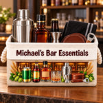 Custom Name Bar Essentials Gifts - Personalized Storage Basket