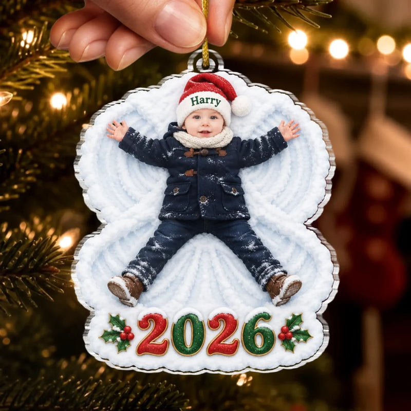 Custom Photo Baby Christmas Gifts - Personalized Acrylic Ornament