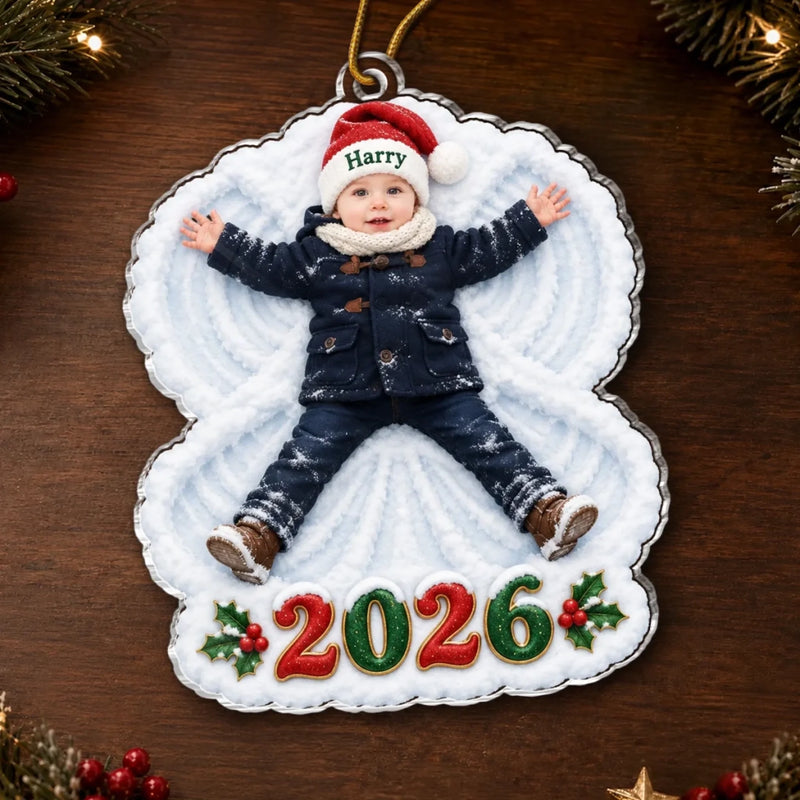 Custom Photo Baby Christmas Gifts - Personalized Acrylic Ornament