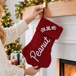 Custom Name Christmas Pet Gifts For Pet Lovers - Personalized Christmas Paw Stocking