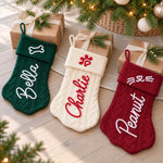 Custom Name Christmas Pet Gifts For Pet Lovers - Personalized Christmas Paw Stocking