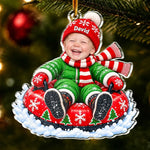 Custom Photo Christmas Gifts for Family - Personalized Acrylic Ornament
