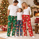 Custom Photo Santa Face Family Christmas Gifts - Personalized Pajama Pants