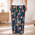Custom Photo Santa Face Family Christmas Gifts - Personalized Pajama Pants