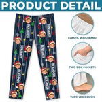 Custom Photo Santa Face Family Christmas Gifts - Personalized Pajama Pants
