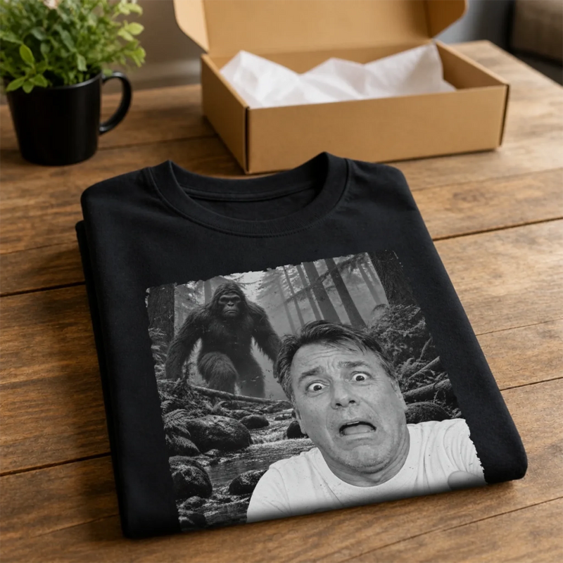 Custom Photo Funny Gorilla Prank Gifts for Men - Personalized Comfort T-Shirt