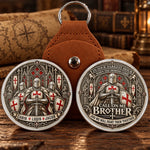 Custom Name Knight Brother Gifts - Personalized Pocket Hug Token