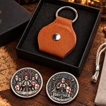 Custom Name Knight Brother Gifts - Personalized Pocket Hug Token