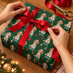 Custom Pet Photo Christmas Gift Wrap For Dog And Cat Lovers - Personalized Wrapping Paper