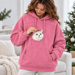 Cat Lover Christmas Gifts For Pet Parents - Hands-Free Carrier Hoodie