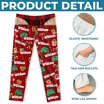 Custom Funny Name Christmas Gifts For Men - Personalized Pajamas Pants