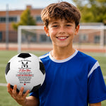 Custom Name Just Do Your Best Gifts for Son, Grandson, Kids - Personalized Soccer Ball