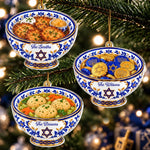 Custom Name Hanukkah Food Gifts for Families - Personalized Acrylic Ornament