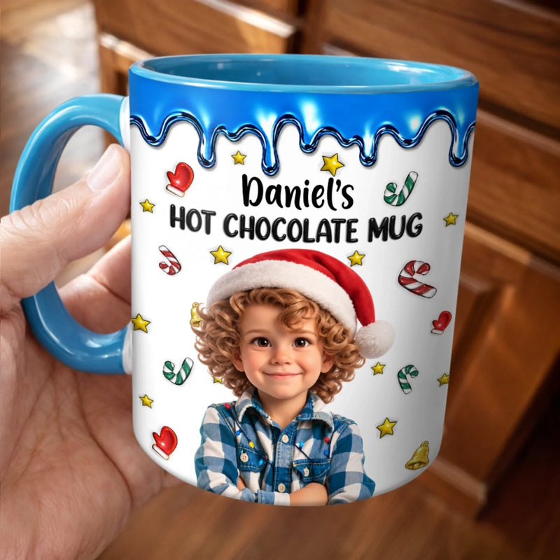 Custom Photo Christmas Gifts for Kids - Personalized Accent Mug