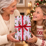 Custom Photo Christmas Elf Gifts for Kids - Personalized Wrapping Paper