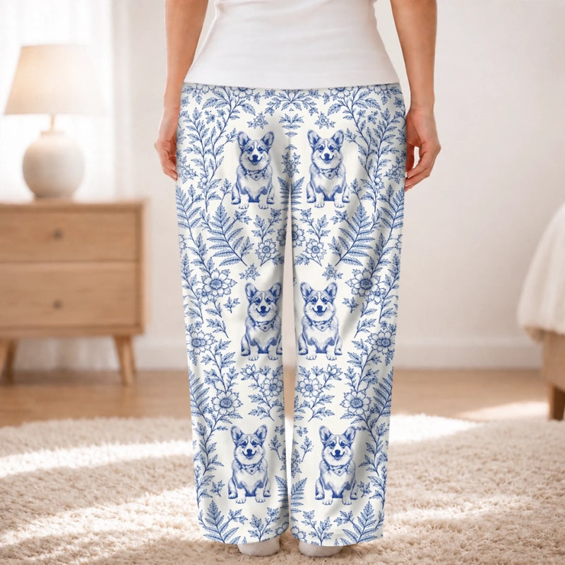 Custom Pet Photo Floral Gifts For Dog And Cat Lovers - Personalized Pajamas Pants
