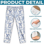 Custom Pet Photo Floral Gifts For Dog And Cat Lovers - Personalized Pajamas Pants