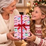Custom Name Christmas Squishy Pattern Gifts For Kids, Family - Personalized Wrapping Paper