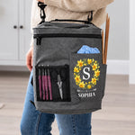 Custom Name Yarn Storage Gifts For Knitters, Women - Personalized Cylindrical Large Yarn Storage Bag
