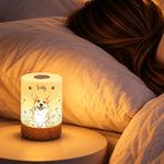 Custom Pet Photo Dog and Cat Gifts for Pet Lovers - Personalized Dimmable Touch Night Light