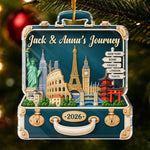 Custom Travel Christmas Gifts - Personalized Acrylic Ornament
