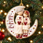 Custom Name Grandma Christmas Keepsake Gifts For Grandma, Grandkids - Personalized Acrylic Ornament - To The Moon
