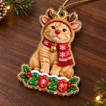 Custom Reindeer Pet Photo Christmas Keepsake - Personalized Acrylic Ornament