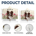 Custom Floral Pet Photo Gifts For Dog And Cat Lovers - Personalized Snuggle Blanket