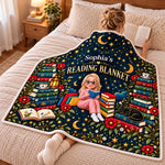 Custom Name Enchanted Reading Nook Gifts For Book Lovers - Personalized Snuggle Blanket