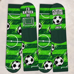 Custom Name Soccer Gifts for Boys - Personalized Crew Socks