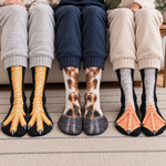 Custom Funny Bird Feet Gifts for Animal Lovers - Personalized Middle Tube Socks
