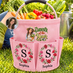 Custom Photo Gardener of the Year Gifts for Gardeners - Personalized Tool Bag Trio