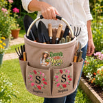 Custom Photo Gardener of the Year Gifts for Gardeners - Personalized Tool Bag Trio