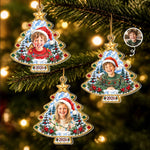 Custom Photo Christmas Tree Gifts For Kids - Personalized Acrylic Ornament