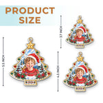 Custom Photo Christmas Tree Gifts For Kids - Personalized Acrylic Ornament