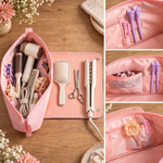 Custom Name Hair Styling Gifts for Women - Personalized Hair Tools Travel Bag