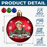 Custom Photo Christmas Gifts For Kids And Pet Lovers - Personalized Full Wrap Ball Ornament