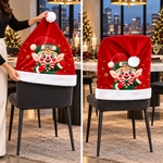 Custom Name Christmas Character Chair Decor - Personalized Chair Cover