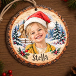 Custom Family Photo Christmas Keepsake Gifts - Personalized Ornament