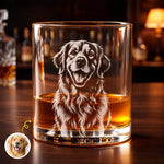 Custom Pet Photo Dog Lover Gift For Pet Lovers - Personalized Engraved Whiskey Glass