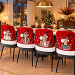 Custom Name Christmas Gifts for Grandma and Granddaughter - Personalized Chair Cover