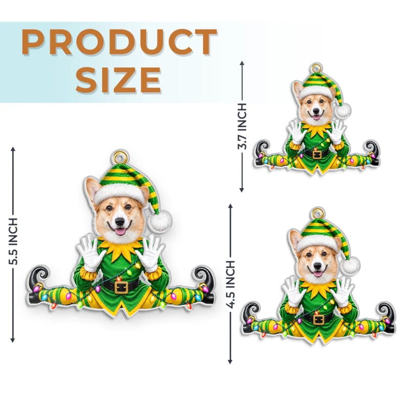 Custom Photo Funny Pet Christmas Gifts For Dog And Cat Lovers - Personalized Acrylic Ornament