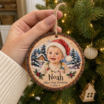 Custom Baby Photo First Christmas Gifts - Personalized Ornament